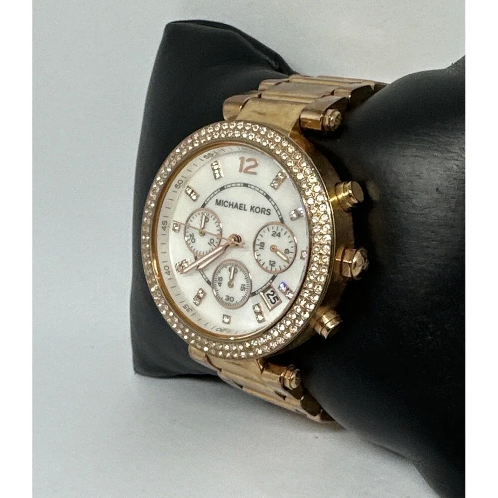 Michael Kors Parker MK5491 Women's Rose Gold Stainless Steel Analog Watch HME659